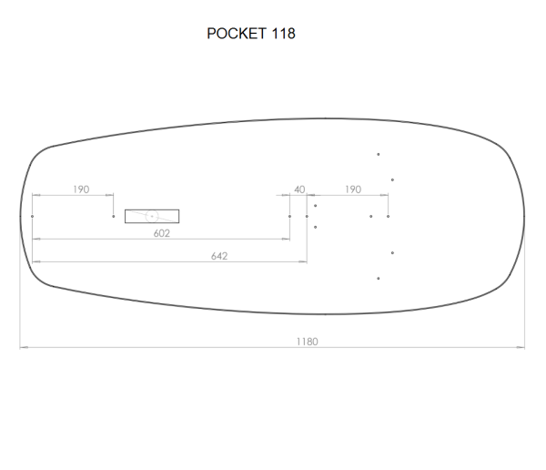 Pocket 118 unicolore - Board KiteFoil