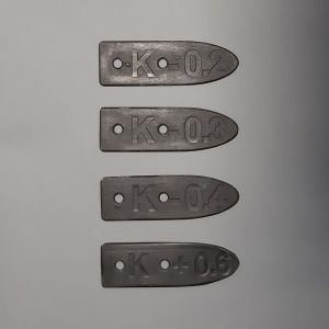 Jeu de cales négatives